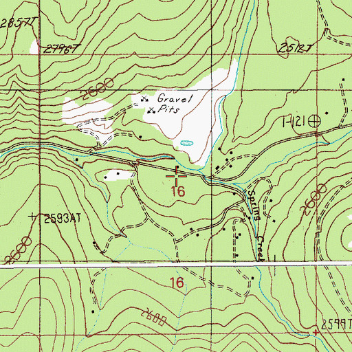 Topographic Map of Johnson Creek, ID