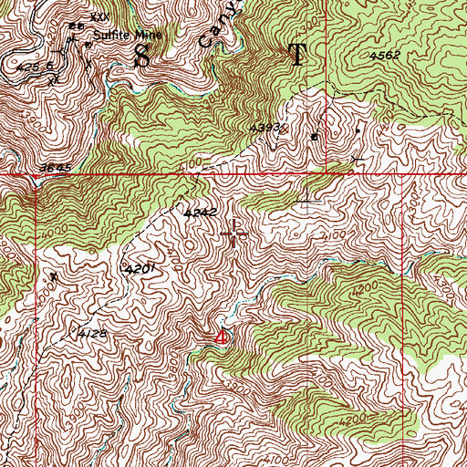 Topographic Map of Cottonwood Tank, AZ