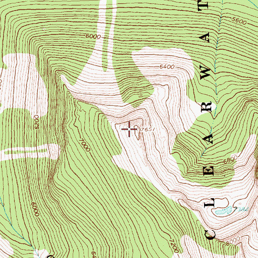 Topographic Map of Rupe Peak, ID