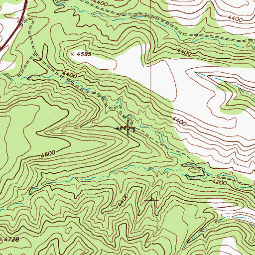 Topographic Map of Cottonwood Well, AZ