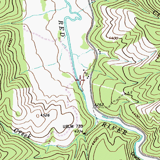 Topographic Map of Gibler, ID
