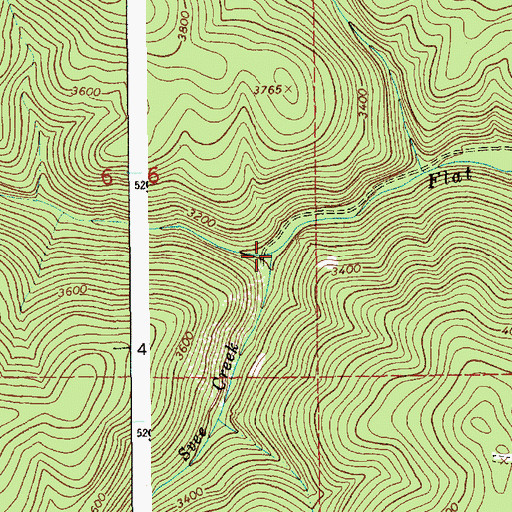 Topographic Map of Svee Creek, ID