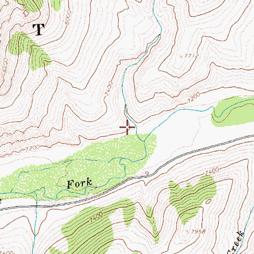 Topographic Map of Banana Gulch, ID