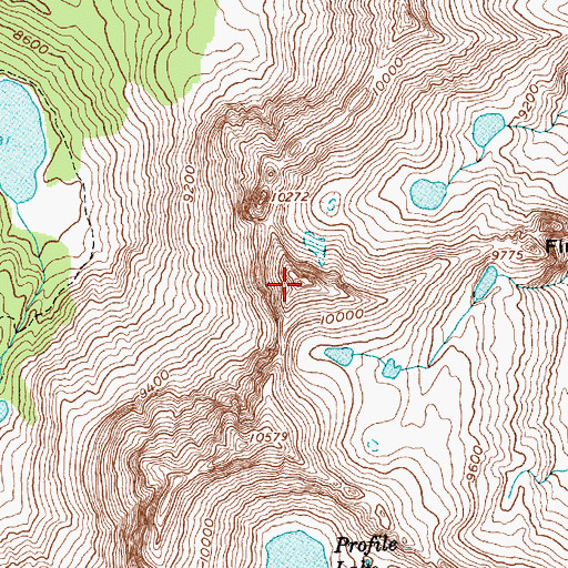 Topographic Map of Sevy Peak, ID