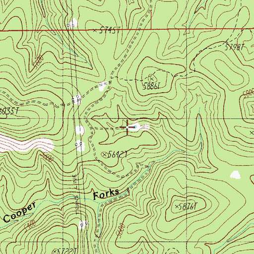 Topographic Map of Cross Tank, AZ