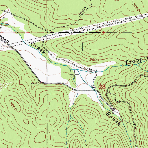 Topographic Map of Leiberg-Athol Trail, ID