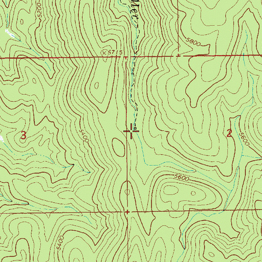 Topographic Map of Moon Cabin, ID