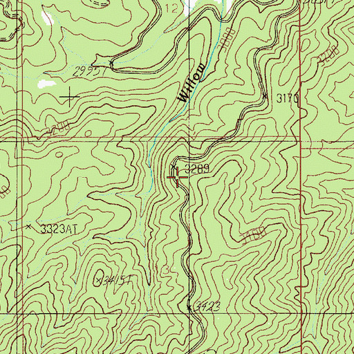 Topographic Map of White Pine Scenic Drive, ID
