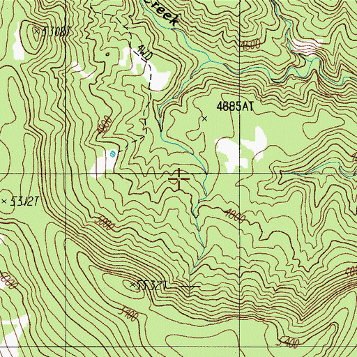 Topographic Map of Dads Tank, AZ