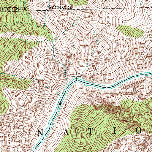 Topographic Map of Lightning Strike Campground, ID