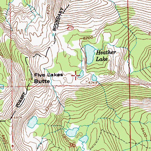 Topographic Map of Seed lake, ID