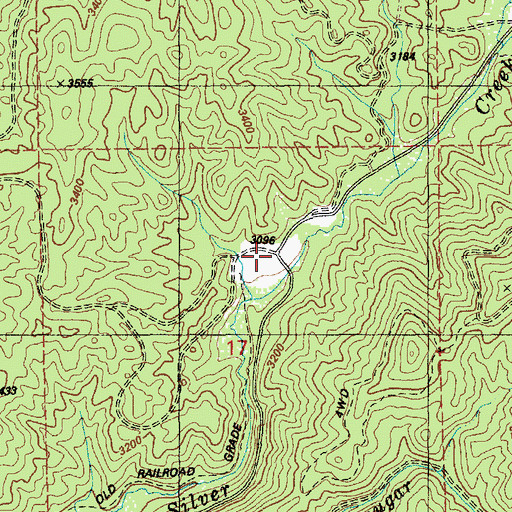 Topographic Map of Old Camp, ID