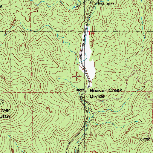 Topographic Map of Old Camp 6, ID