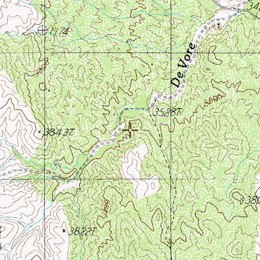 Topographic Map of Dagger Spring, AZ