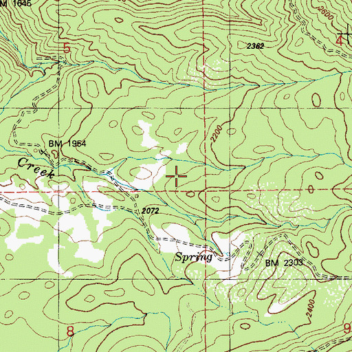 Topographic Map of Daniels, ID