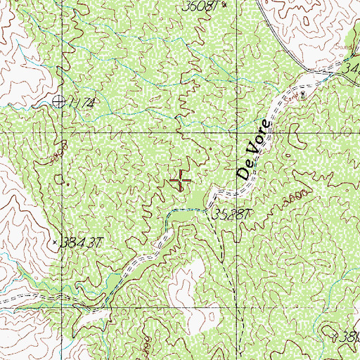 Topographic Map of Dagger Spring, AZ