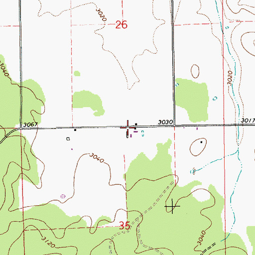 Topographic Map of Jacobson, ID