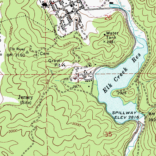 Topographic Map of CPTPA Headquarters, ID