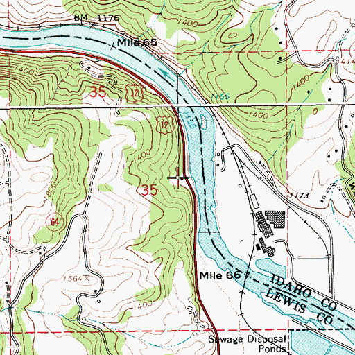 Topographic Map of Long Camp and ASA Smith Mission, ID