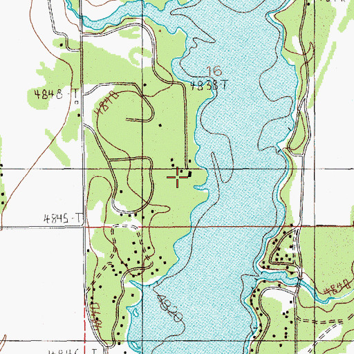Topographic Map of Cascade Lake 4H Camp, ID