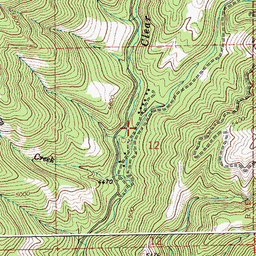 Topographic Map of Long Creek Summit Home, ID