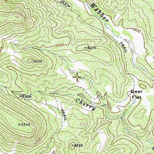 Topographic Map of Deer Flat Tank, AZ
