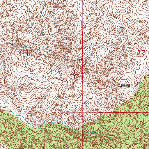 Topographic Map of Diamond M Spring, AZ
