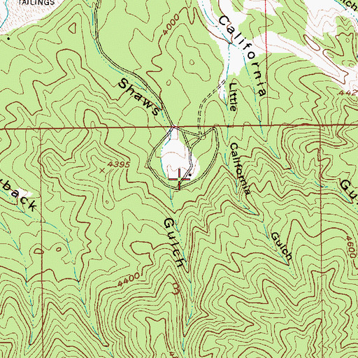 Topographic Map of Ivydale Organization Camp, ID