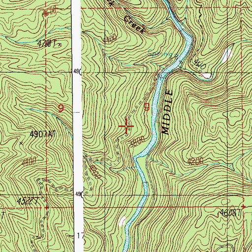 Topographic Map of Sixmile Project Camp, ID