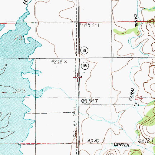 Topographic Map of Arling, ID