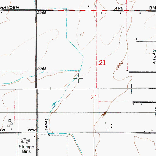 Topographic Map of Purcell Trench, ID