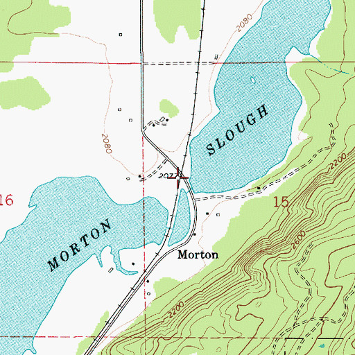 Topographic Map of Morton Slough Game Management Area, ID
