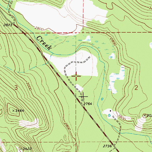 Topographic Map of Nordman Campground, ID