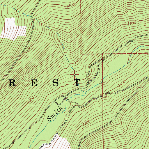 Topographic Map of United States Forest Service Camp 216, ID