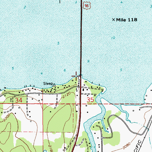Topographic Map of Osprey Nests Viewpoint, ID