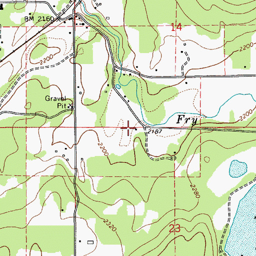Topographic Map of Sagle Community Hall, ID