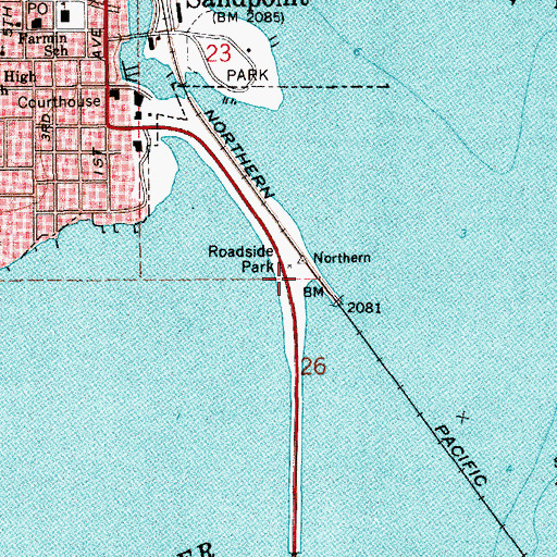 Topographic Map of Triangle Park, ID