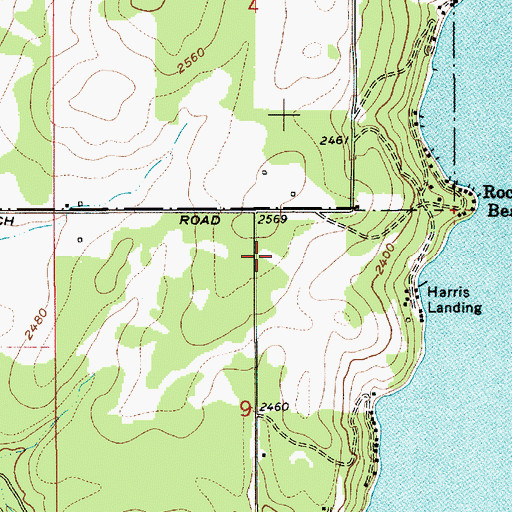 Topographic Map of English Point, ID