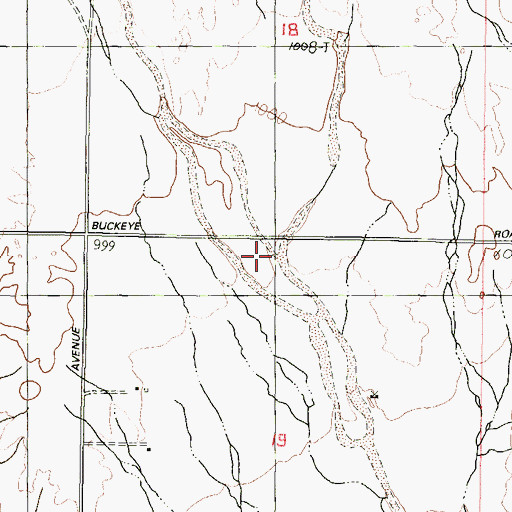 Topographic Map of Dickey Wash, AZ