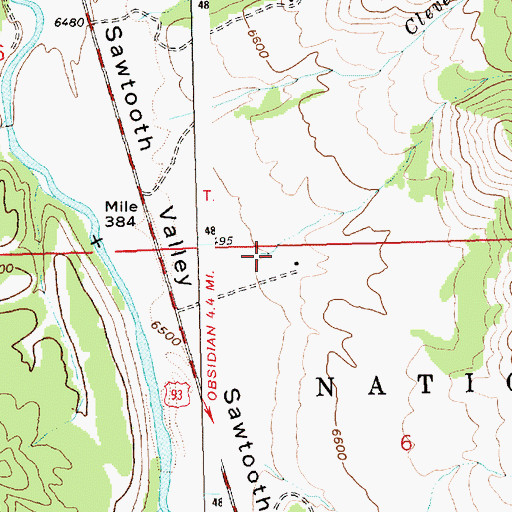 Topographic Map of Grover Gulch, ID