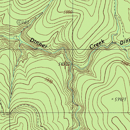 Topographic Map of East Spear Creek, AZ