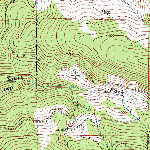 Topographic Map of Priest Lake State Forest, ID