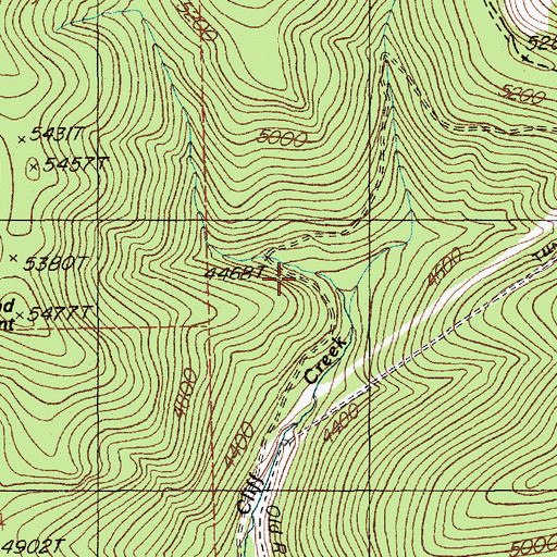 Topographic Map of Roland Summit, ID