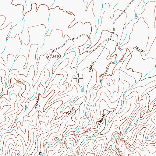 Topographic Map of East Tank, AZ