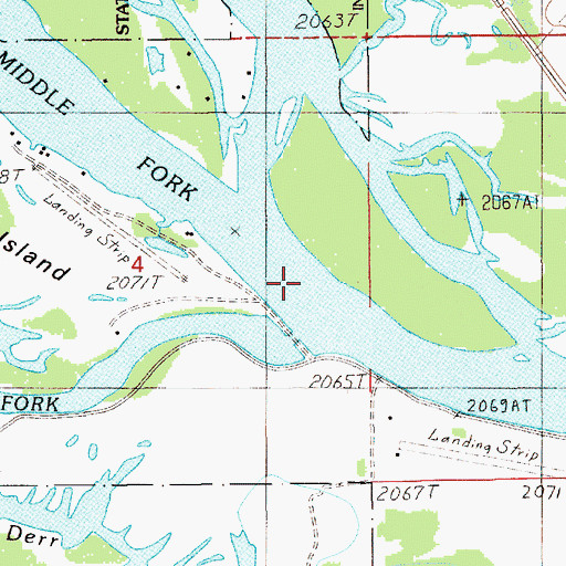Topographic Map of Panhandle Wildlife Management Area, ID