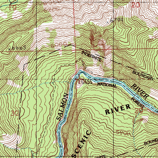 Topographic Map of Big Bend Campsite, ID