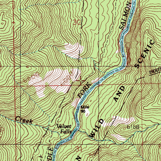 Topographic Map of Boy Scout Camp Campground, ID
