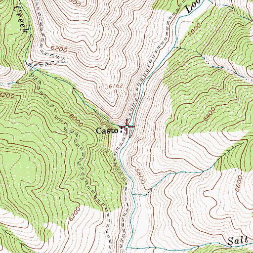 Topographic Map of Rat Creek Recreation Site, ID