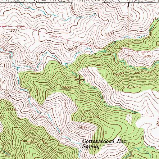Topographic Map of Freezeout Spring, AZ