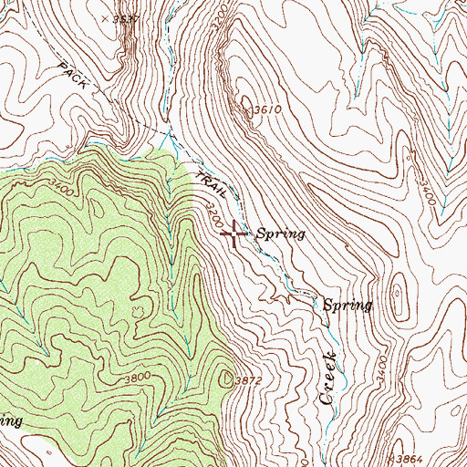 Topographic Map of Gans Hole Spring, AZ